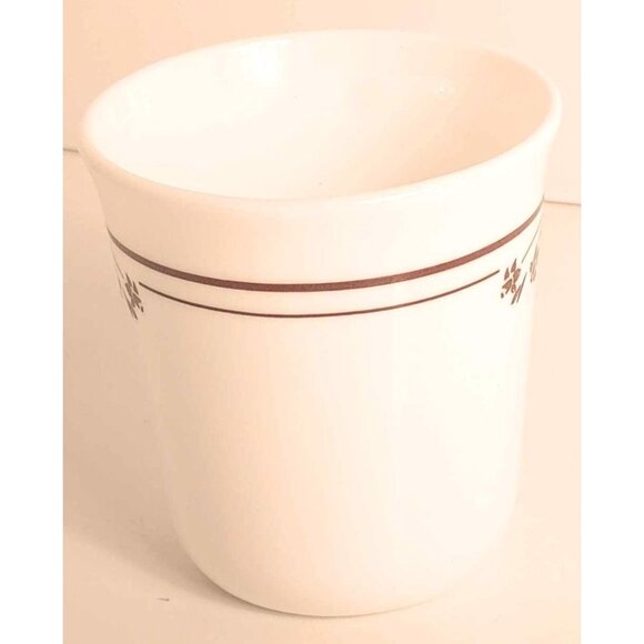 Vintage Corelle White Coffee Cocoa Tea Replacement Mug With Brown Floral Pattern - Picture 4 of 7